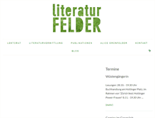 Tablet Screenshot of literaturfelder.com